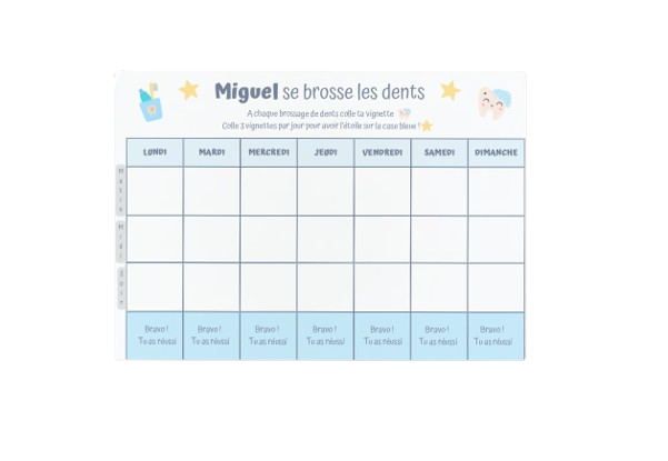Routine Brossage de dents ludique - Personnalisée