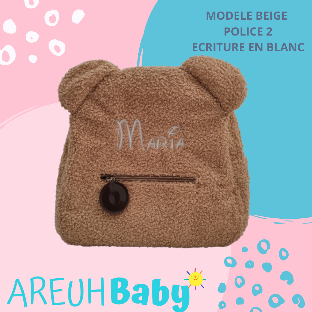 Mon premier sac à dos ourson personnalisé