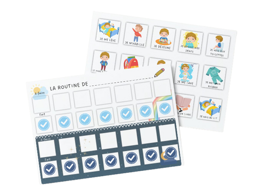 Ma routine du matin et du soir - Je deviens autonome