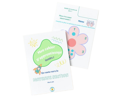 Cahier d'apprentissage -  MOYENNE SECTION - Maternelle 4 ans